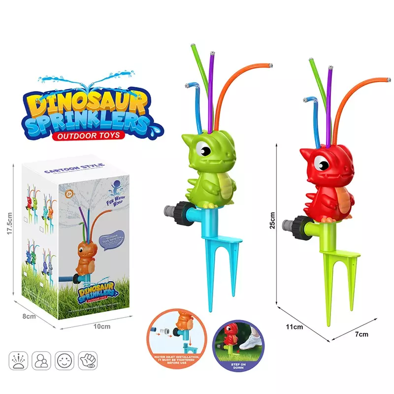 Cartoon Sprinkler para crianças, Brinquedos ao ar livre do jardim, Brincar com água, Banheiro, Verão