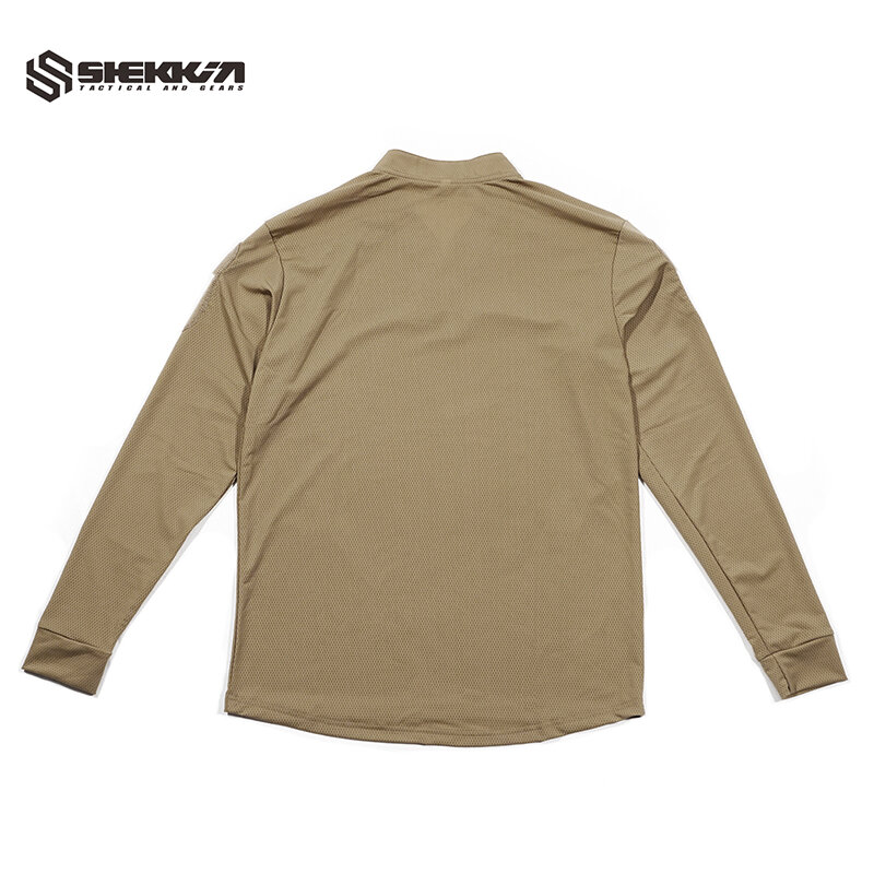 Shekkingears Velocity Style Rugby Shirt Quick Drying Tactical Long Sleeve T-shirt
