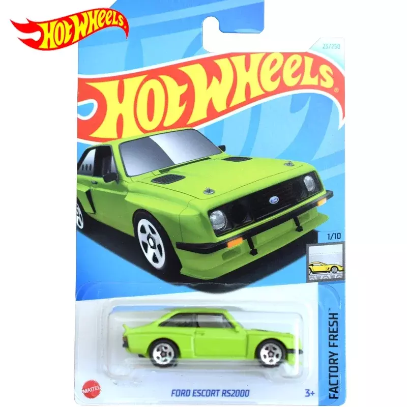 2024 оригинальный автомобиль Hot Wheels Ford Escort RS2000 детские игрушки для мальчиков 1/64 литые модели автомобилей из сплава Brinquedos подарок для детей