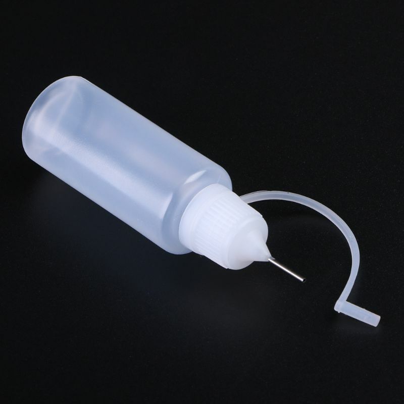 Needles Präzisionsspitze-Applikatorflasche, durchscheinende Kleberflasche mit Verschlusskappe für DIY-Quilling-Handwerk, Acryl,