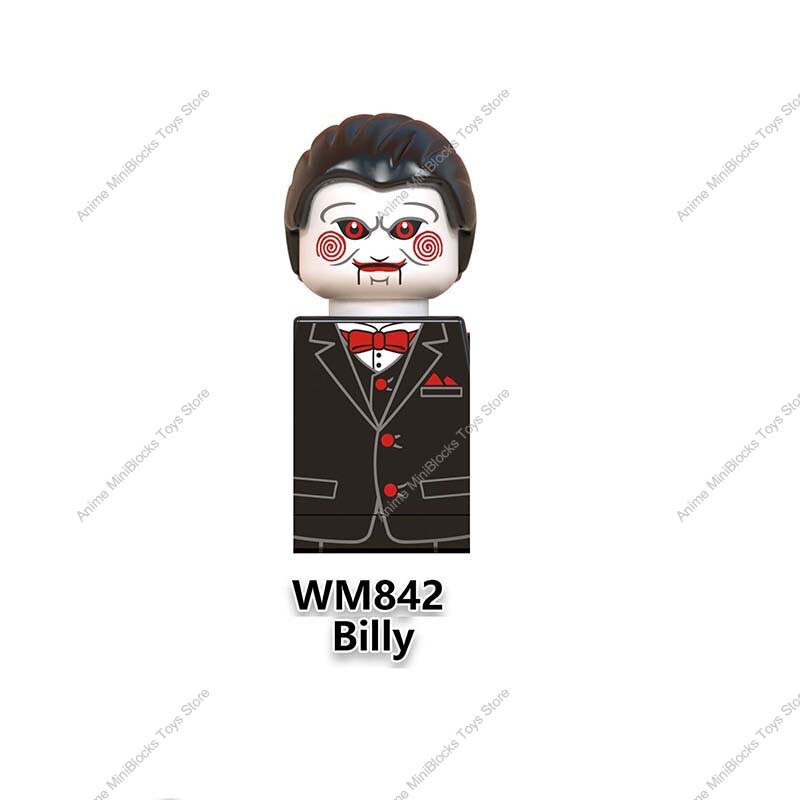 WM6075 WM6101 Blok Bangunan Halloweens Kartun Mini-angka Mainan Aksi Horor Yang Bersinar Diam Bukit Bata Jack Piramida 6102
