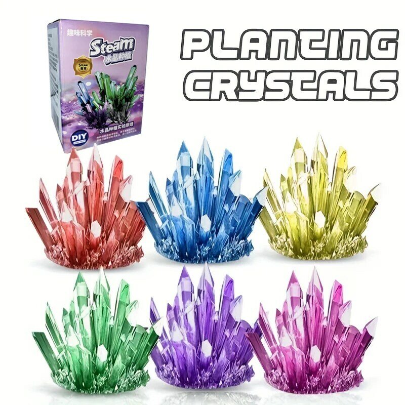 Kids Steam Toys Diy Funny Magics Crystal Growing Kit Magical Wishes Science Experiments Stimulates Interest Child Birthday Gift