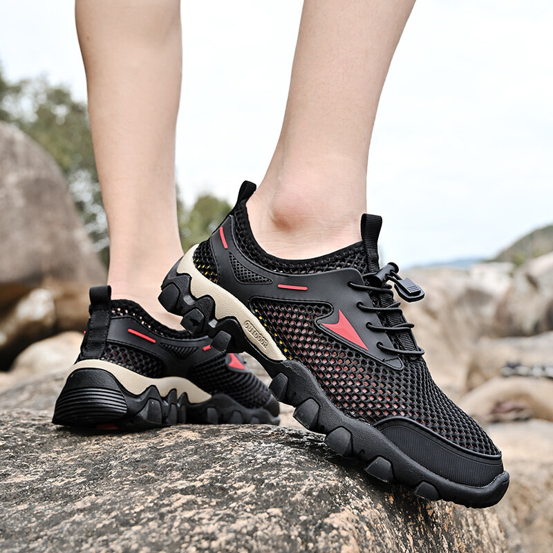 CRLAYDK Men's Lightweight Quick Dry Water Shoes Athletic Sport Walking Sneakers Non Slip Outdoor Travel Swim Beach Barefoot
