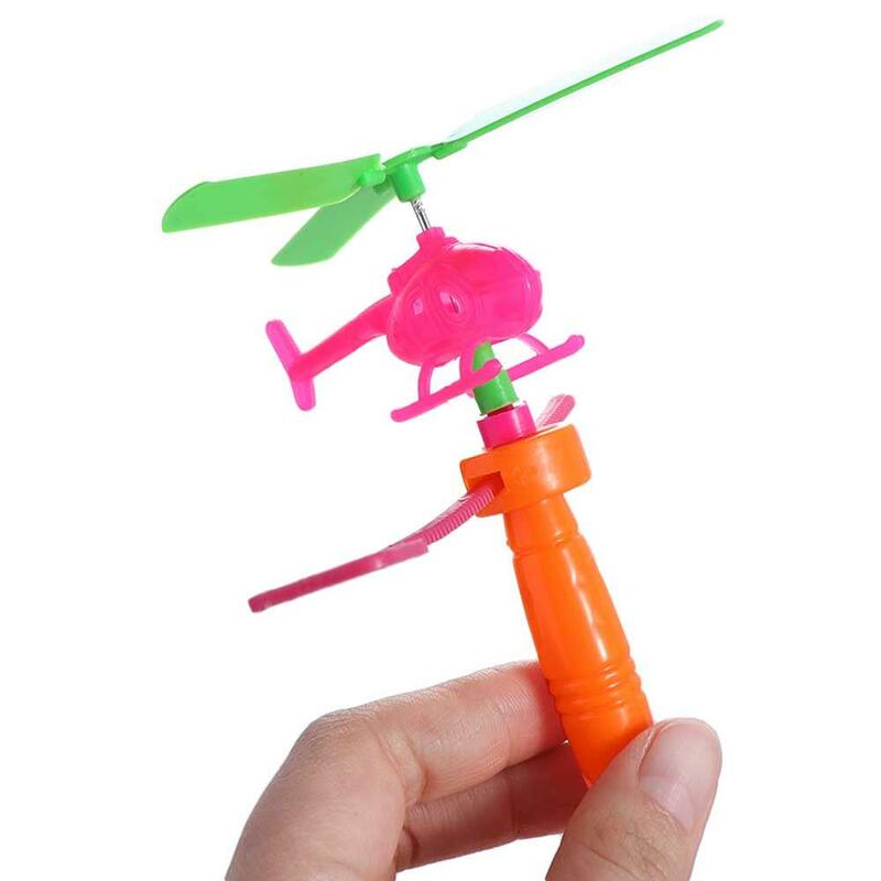 Helicóptero de línea de tracción DIY, avión, juegos al aire libre, juguete interactivo para niños, favores de fiesta de cumpleaños