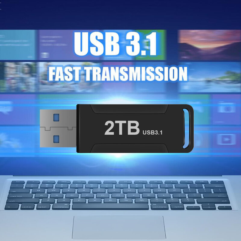 高速USB 3.1ペンドライブ,100% 真の容量ペンドライブ,テラバイトメモリ,512g,ハンドル付きUSBスティック,送料無料