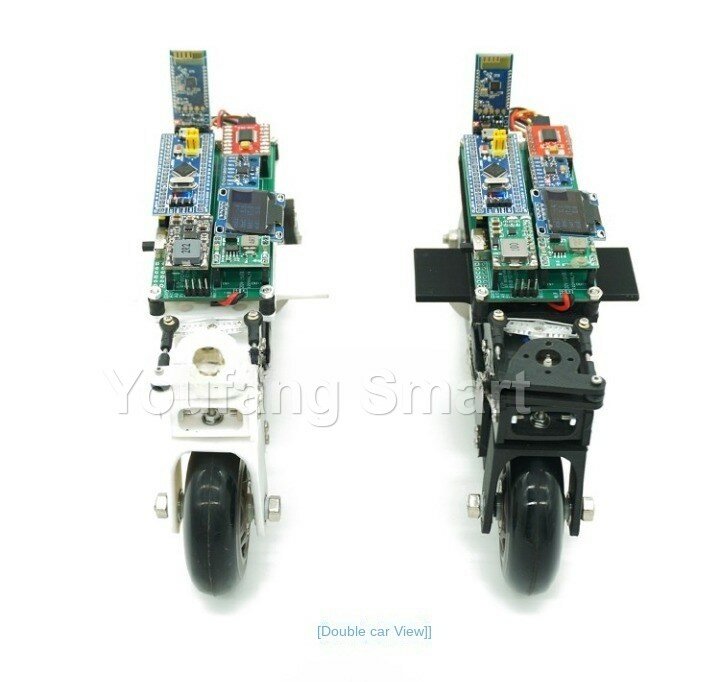 Roda gila seimbang RC 2WD sepeda keseimbangan RC Cubli roda gila cetak 3D kontrol aplikasi Motor DC untuk mobil Robot dapat diprogram STM32