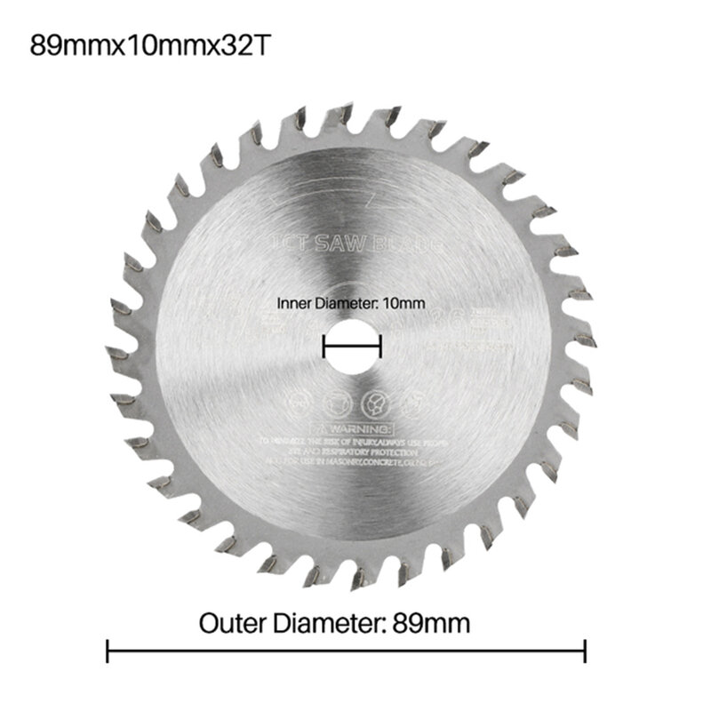 1 шт., диск для циркулярной пилы, наружный диаметр 89/115 мм
