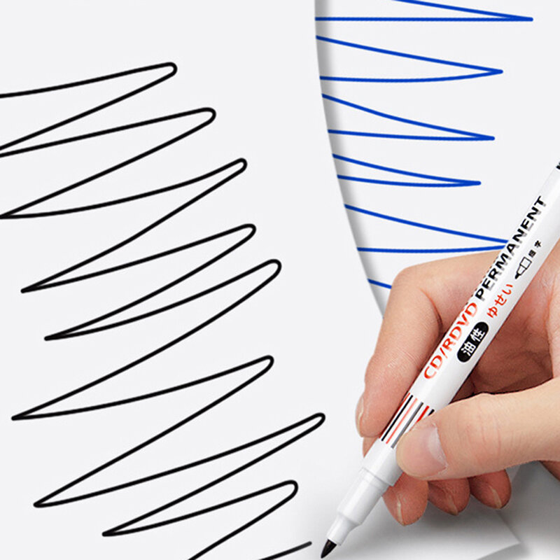 Erasable Whiteboard Marker Pen, escrita a tinta no vidro quadro branco, reunião de escritório, ensino escolar, preto, azul, cor vermelha