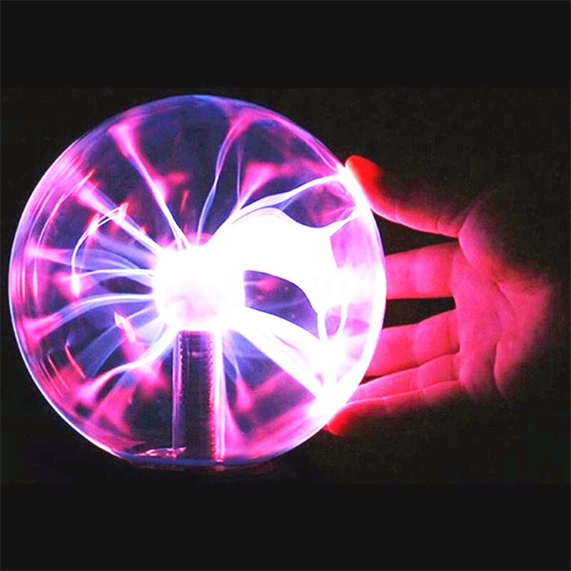 3 Inch Touch Control Magic Plasma Ball Lamp Led Nachtlampje Aanraken Glas Plasma Licht Kerstfeest Decor Verlichting