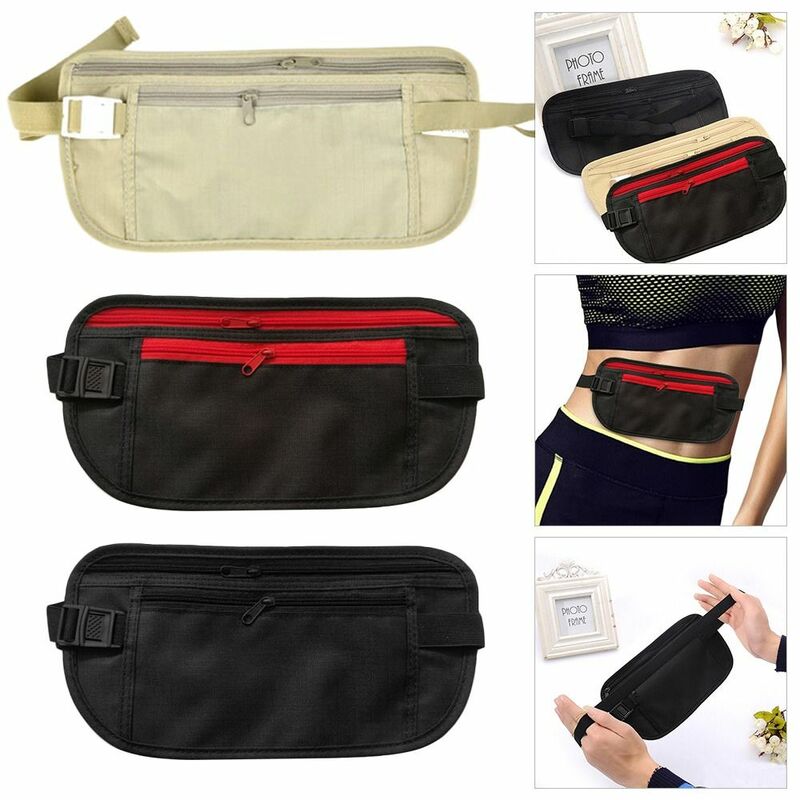 Ultrathin Outdoor Running Bag Waterproof Chest Packs Travel Pouch Waist Bags Wallet Passport Money Bag Waist Belt Bag