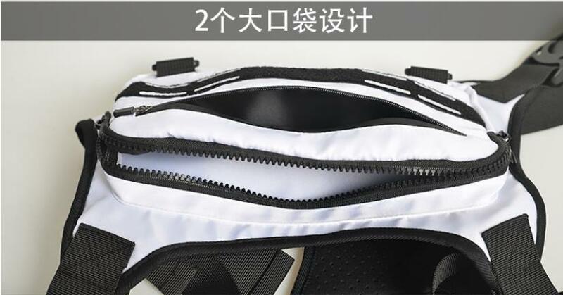 Bolsa de pecho deportiva resistente al agua, chaleco ligero para correr con soporte para teléfono incorporado, bolso de almacenamiento adicional