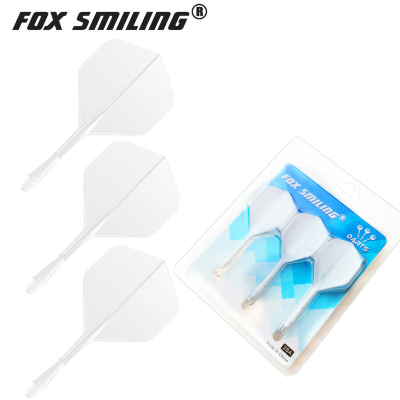 Fox Smiling 3 Buah Dart Flight dengan Dart Shaft In-One 2BA Screw Durable Anti-Fall Professional Dart Accessories