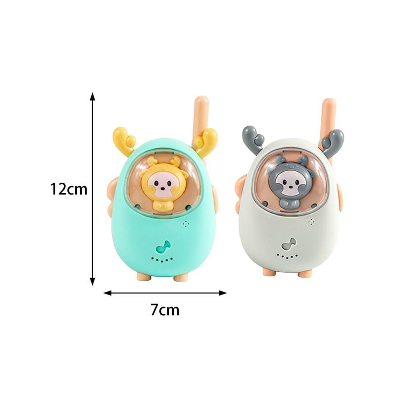 2 Pieces Children's Walkie Talkie Camping Games Toys Two Way Radios for Hiking Camping Outdoor Outside Adventures 4-6 Years Old