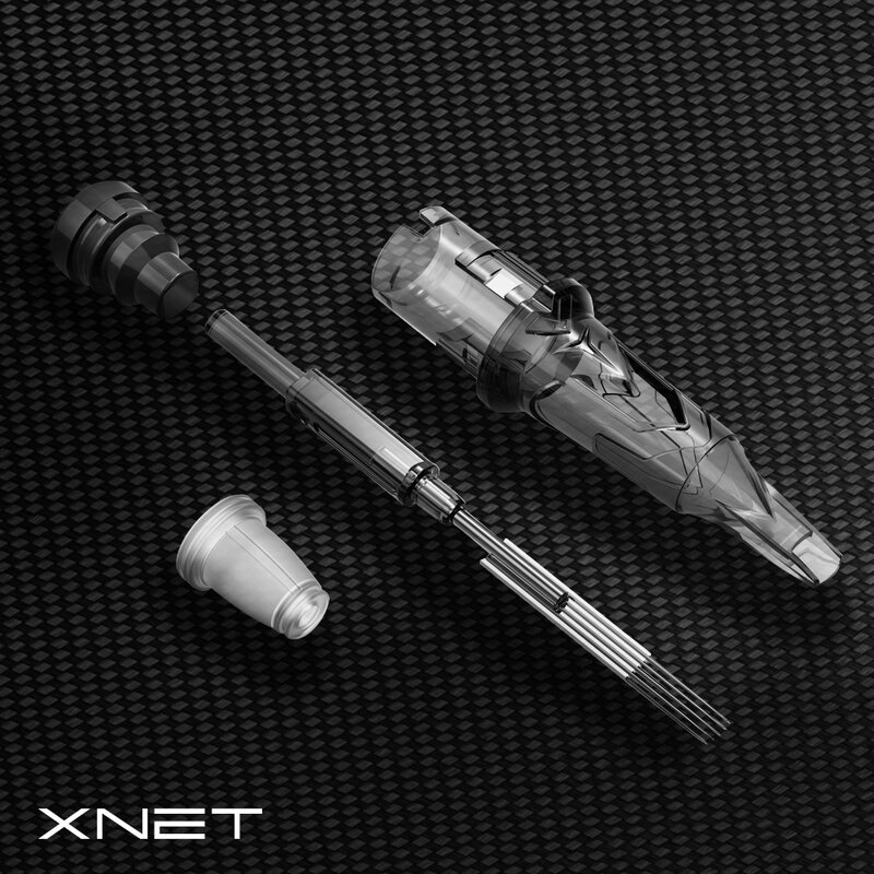 Xnet-使い捨てタトゥーカートリッジX-RAY,防錆,安全タトゥー針,回転タトゥーマシン用20個