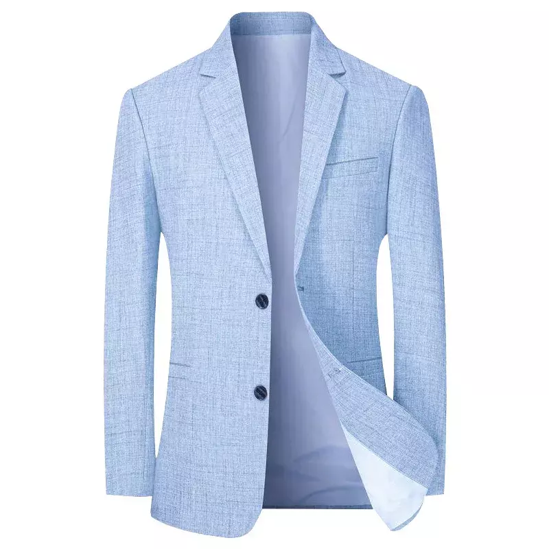 Blazers de traje fino para hombre, chaquetas informales de negocios, abrigos de diseñador, ropa Formal de primavera y verano, chaquetas ajustadas, talla 4X