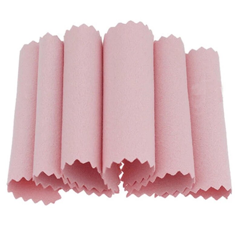 50pcs/10pcs/Pack Polish Cleaning Polishing Cloth fit DIY charms Bracelets Bangle Neckleck Cleaning Cloth Wiping Cloth Of Jewelry