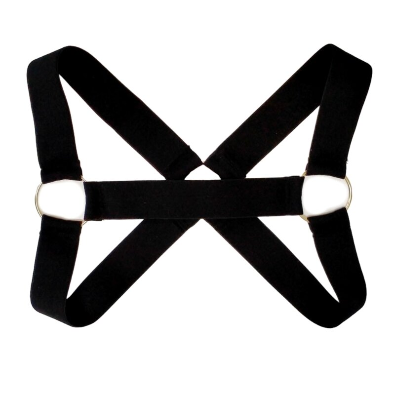 95AB Elastic Mens Body Chest Harness Belt Mens Exotic Apparel-Muscle Protector Cintura punk Clubwear Costume per uomo Regali