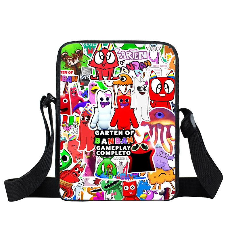 Сумка-мессенджер с принтом Game Garten Of BanBan, детские забавные мультяшные сумки, дорожная сумка через плечо, держатель для телефона, сумка для книг, детский подарок