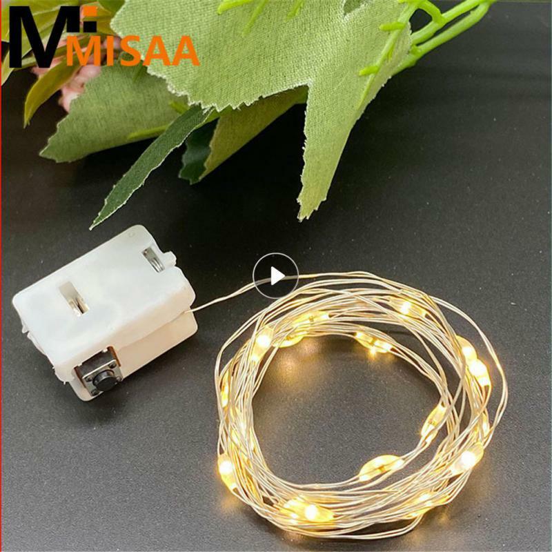 1M/2M LED String Lights Waterproof Led Copper Wire Fairy Lights Battery Operated DIY Gift Wedding Party Christmas Decoration