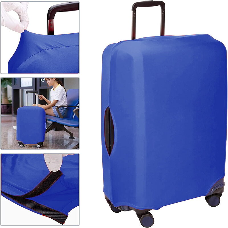 Funda protectora para maleta de viaje, cubierta de equipaje con estampado de letras de pintura para viaje de 18 a 32 pulgadas, accesorios esenciales para carro