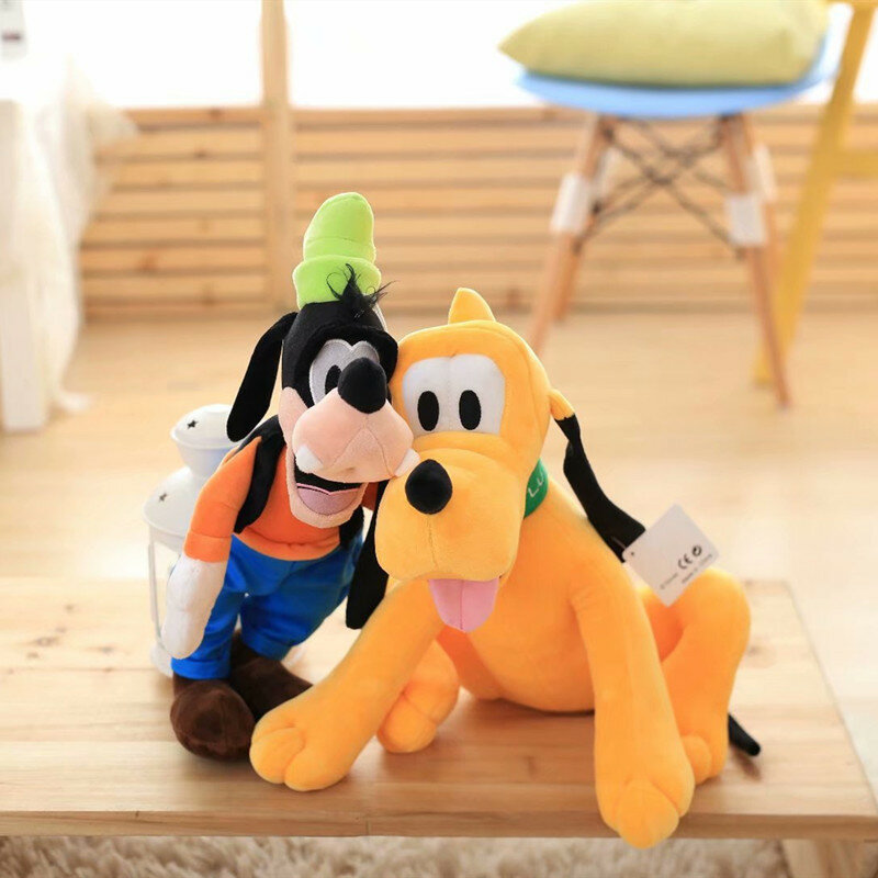 Disney Cartoon Pluche Speelgoed 30/40Cm Miaomiao House Minnie Mickey Pluto Creatieve Pluche Pop Goofy Bruiloft Cadeau Nieuwjaar Mascotte