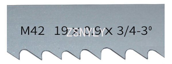 A faixa do Bi-Metal M42 viu a lâmina, 1735, 2240, 2360, 2560mm x 19x0.9mm, cortando a folhosa, metal macio