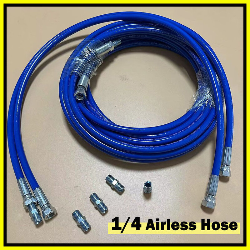 High Pressure Hose Connector 1/4'' BSP 5800Psi Airless Paint Sprayer Spare Part Paint Sprayer Hose Paint Sprayer Connecting Pipe