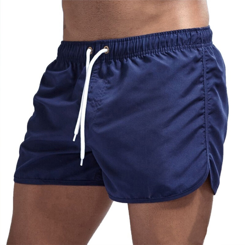 Pantalones cortos clásicos de playa para hombre, bóxer de natación con cordón, para Surf, informales, geniales, 2023