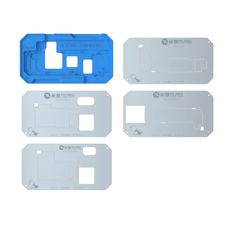 Mijing Z20 Pro-Plataforma de plantilla de Reballing BGA, Marco medio 22 en 1 para IPhone X-15 ProMax, Kit de accesorios de reparación de soldadura de placa base