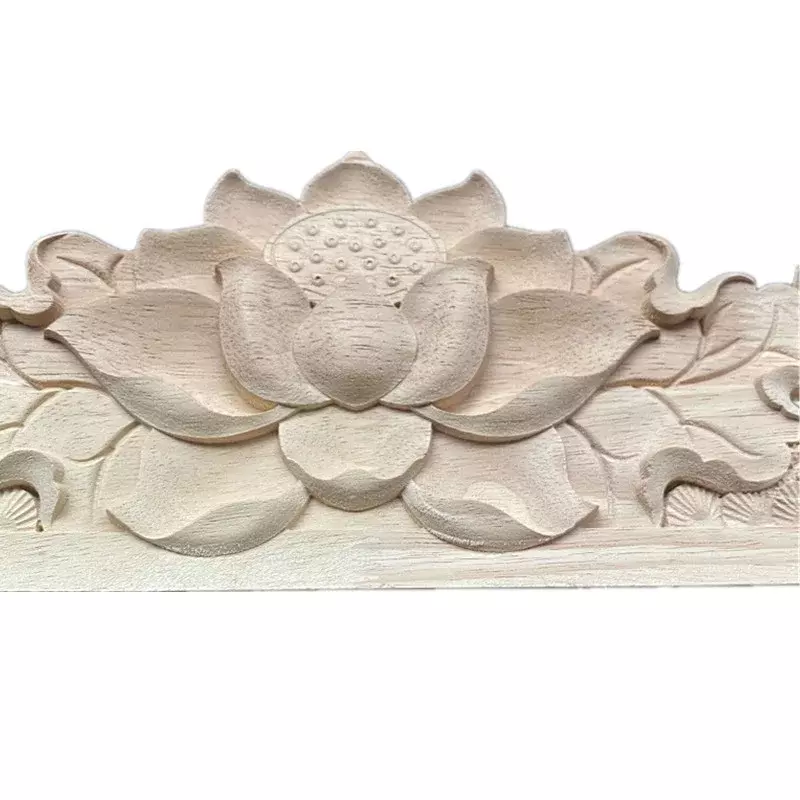40-50cm decoração europeia retro madeira applique onlay decalque de madeira ornamental decoração europeia retro antigo armário canto