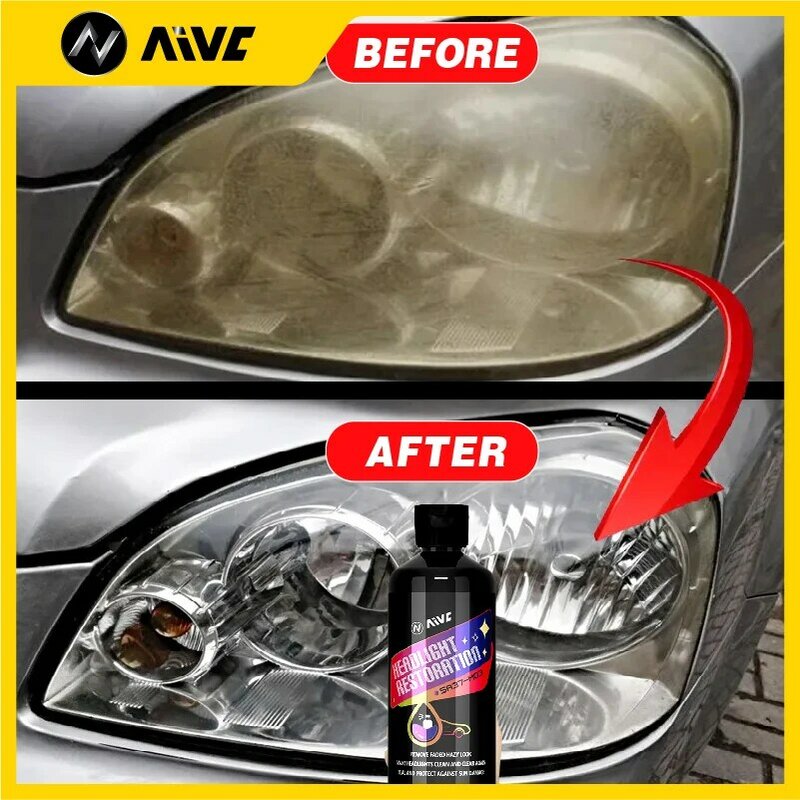 Car Headlight Restoration Polishing Kits Headlamp Anti-Scratch Repair Car Care Refurbish Scratch Light Polisher Cleaning Paste