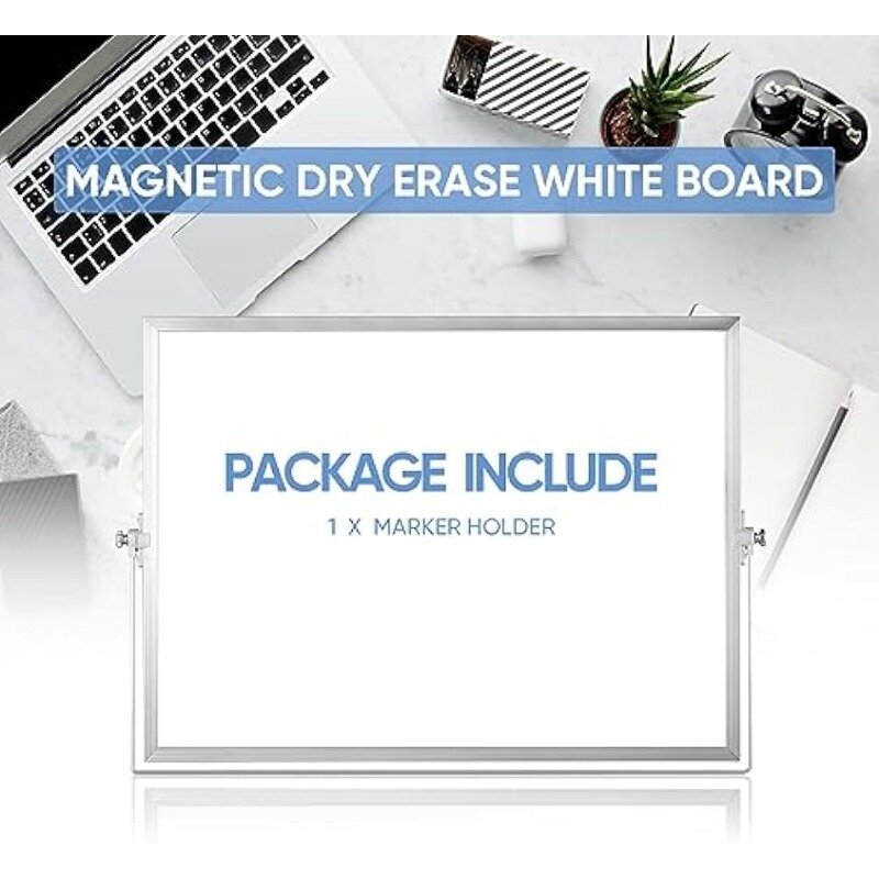 Droog Wisbord, Magnetisch Bureaublad Whiteboard Met Standaard, Draagbare Dubbelzijdige White Board Ezel Voor Studenten Memo To Do Lijst