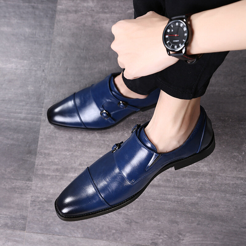2024 wysokiej jakości skórzane obuwie biznesowe męskie obuwie biurowe luksusowe buty męskie oddychające oxfordy męskie buty wizytowe