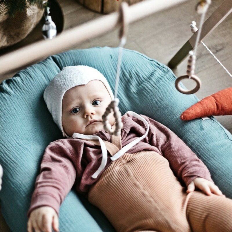 Penutup Tempat Tidur Bayi Bionik Sarung Pelindung Sarang Katun Bayi Baru Lahir Lembaran Keranjang Bayi Penutup Pengganti Benang Kasur Tidur