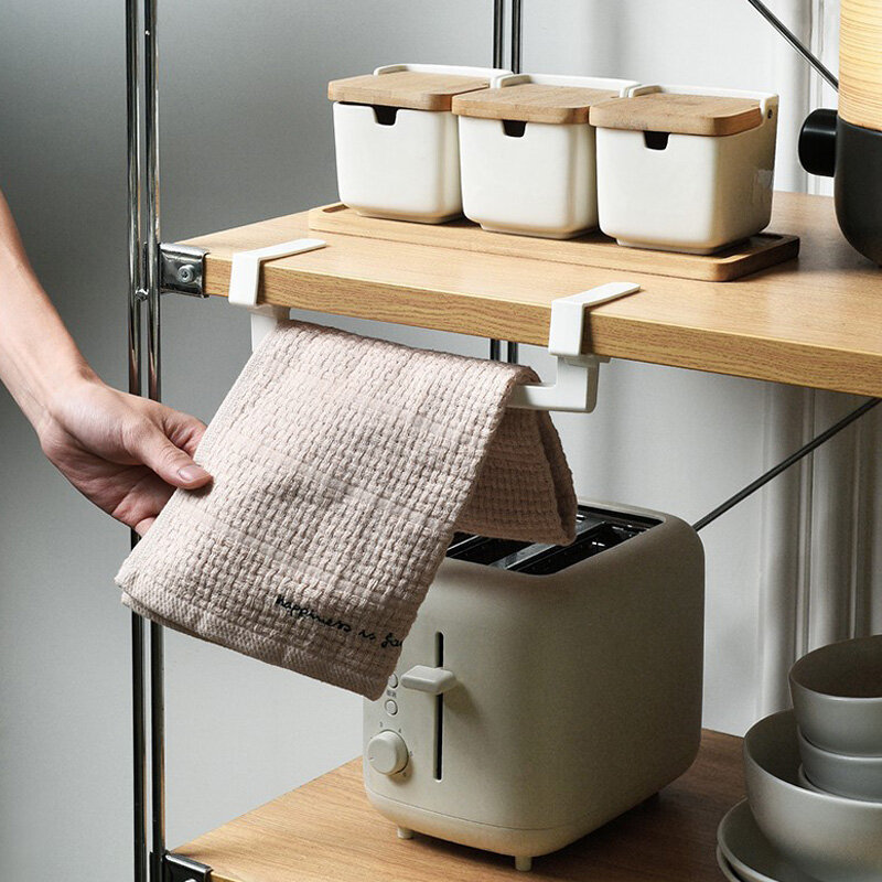 Closet Rack Kitchen Cabinet Door Towel Rack Cabinet Door Towel Rack Portable Clip Type Rag Holder Kitchen Accessories Traceless