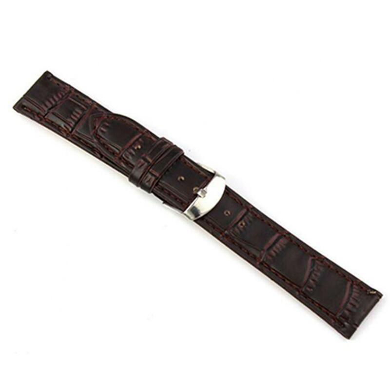 18mm 20mm 22mm Leather Watch Straps Faux Leather Buckle Wrist Watch Band Replacement Strap Watchbands Wrist Belt Bracelet