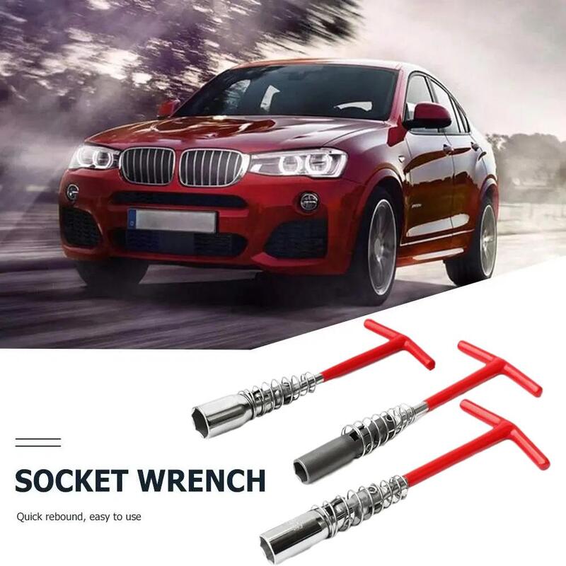 Universal 14 16 21mm Car Spark Plug Socket Wrench Spark Universal Joint Disassembly Extension Car Socket Tool W4U5