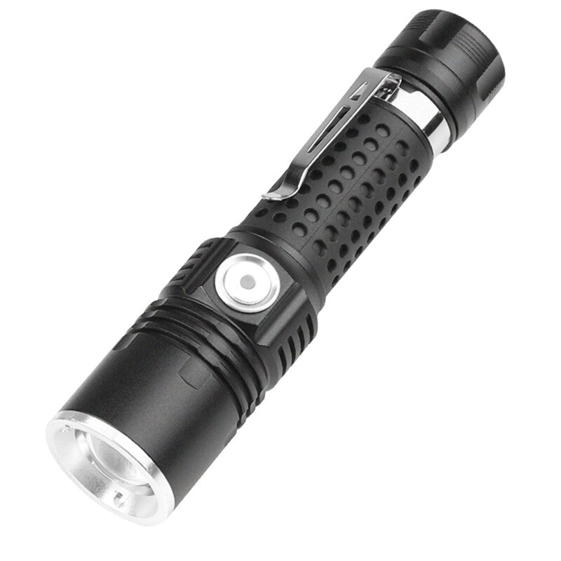 XGardens-Lampe de poche portable à 50 LED, lanterne injuste, aste par USB, 18650