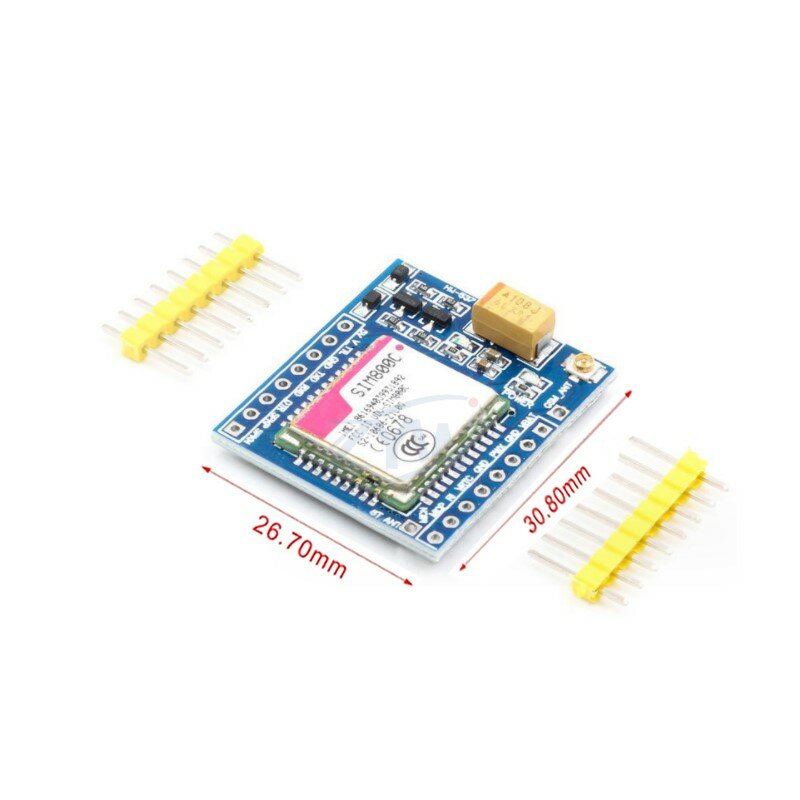 SIM800C Moduł GSM GPRS 5V/3.3V TTL Płytka rozwojowa IPEX z Bluetooth i TTS dla Arduino STM32 C51 dla Arduino Wysoka jakość