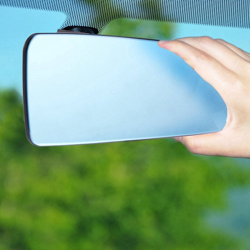 مرآة رؤية خلفية بزاوية واسعة مع مشبك ، مرآة رؤية خلفية منحنية محدبة عالمية لسيارات الرباعي ، ديكور داخلي للسيارة ، مشبك