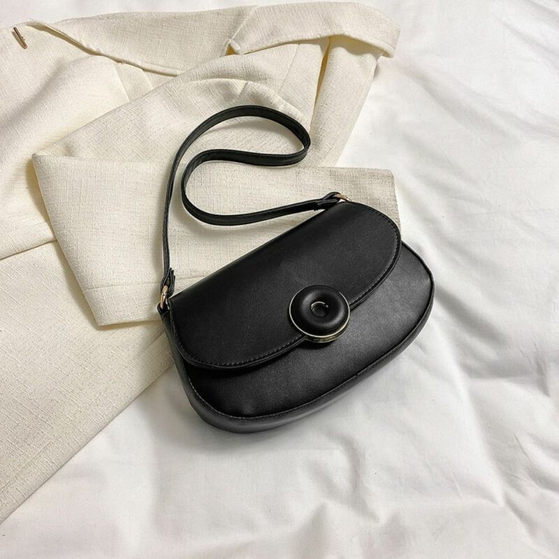 Verstellbare Träger Sattel tasche prägnante mehrfarbige einfarbige Pu-Material Umhängetaschen Handtasche Arbeit