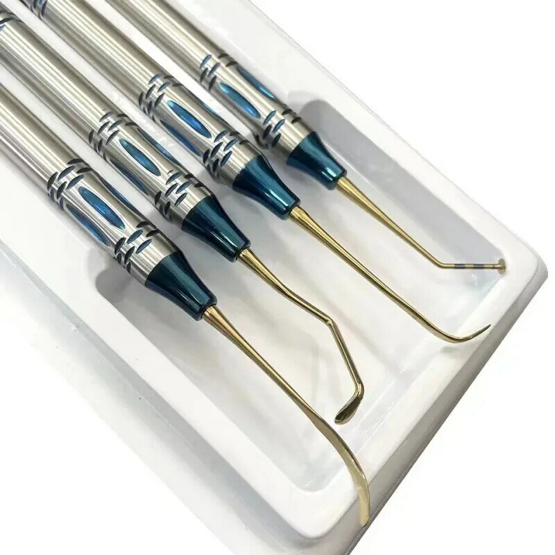 Instrumentos cirúrgicos para implante dentário, Ferramentas de elevação do seio maxilar, Ferramentas de Cirurgia Oral Dentista, 4pcs por conjunto