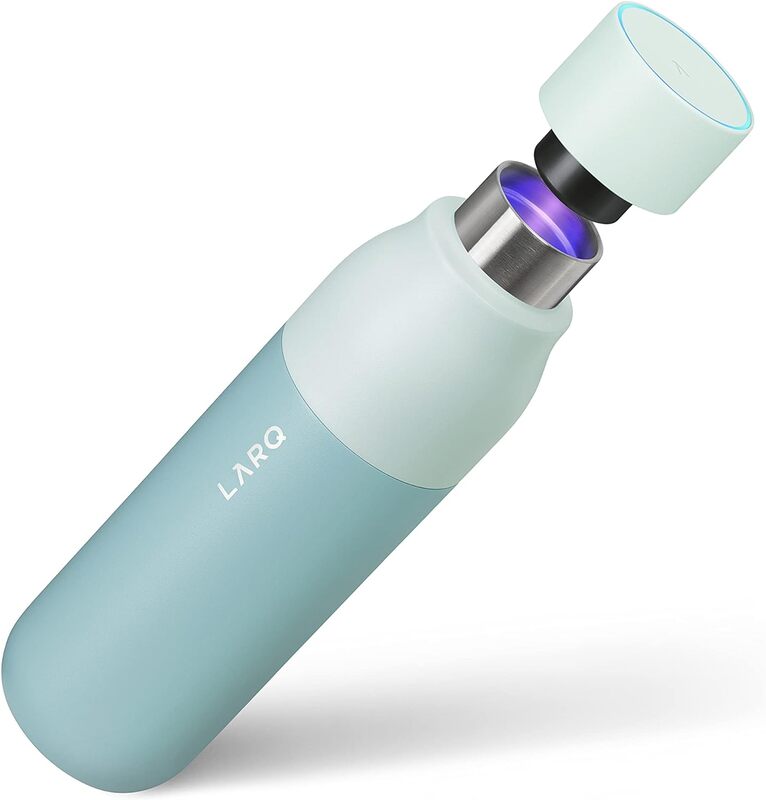 LARQ Bottle PureVis 17 oz-bottiglia d'acqua autopulente e isolata in acciaio inossidabile con depuratore d'acqua UV e premiata