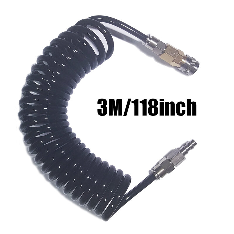 Magazyn HPA wąż spiralny kobieta 2302 mężczyzna 23-2 Adapter Foster do szybkiego rozłączenia łącznik (US) wypełnij bicz 150psi/10bar