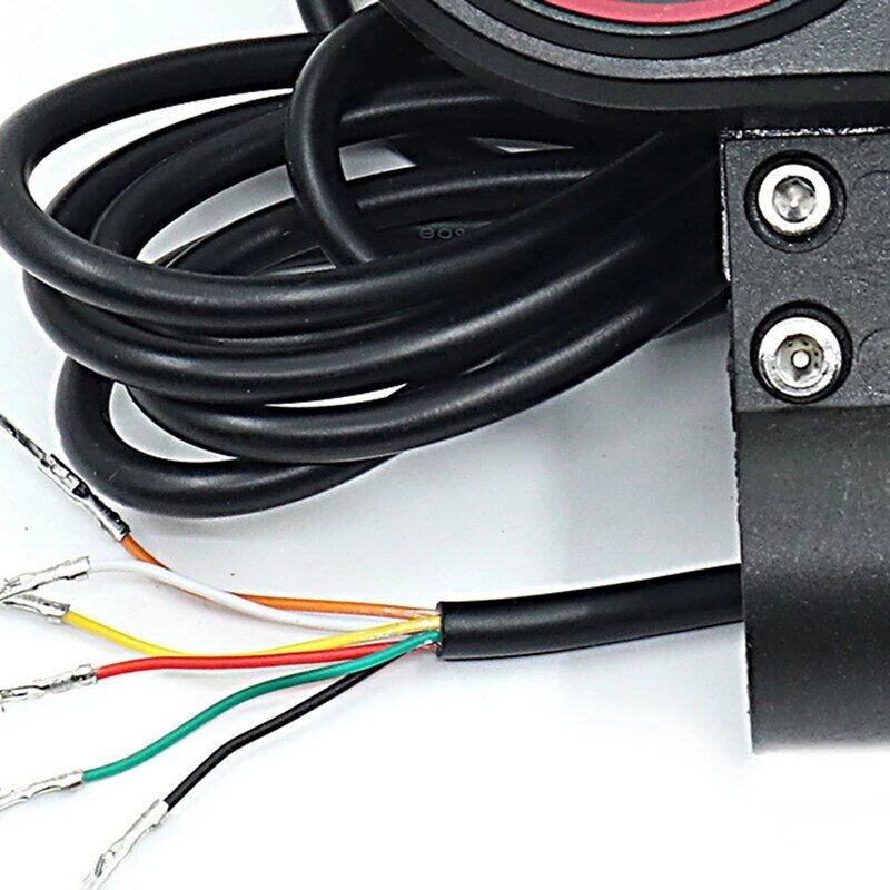 Pantalla LED de piezas para patinete eléctrico, dispositivo con acelerador para mostrar la velocidad y el kilometraje, medidor de largo plazo de 36/48V, color negro, 1 JH-01