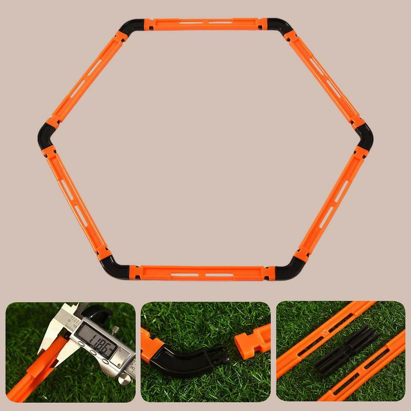 Agility Hoops Soccer Training Rings Detachable Football Hexagonal Rings For Speed And Agility Practice Physical Training Rings