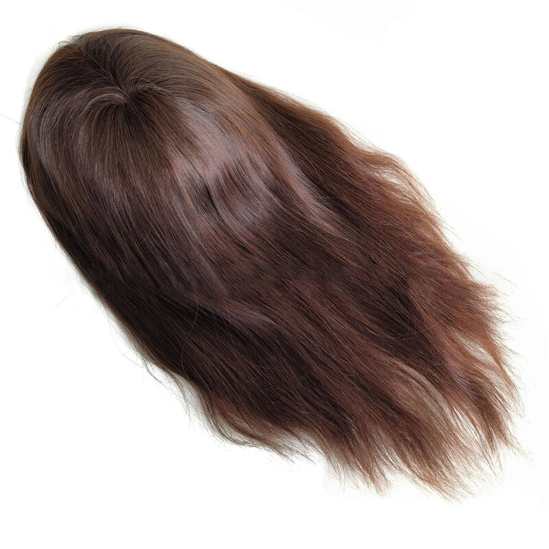 Personalizzato lungo Q6 uomini parrucchino pizzo e PU maschio capelli umani protesi capillare traspirante attaccatura dei capelli naturale unità di sistema di sostituzione