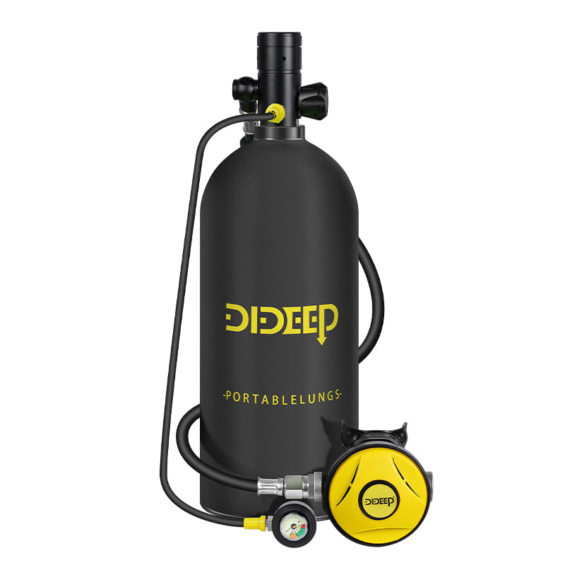 Dideep mini cilindro portátil do mergulho autônomo, equipamento do tanque do ar do snorkel, 3L