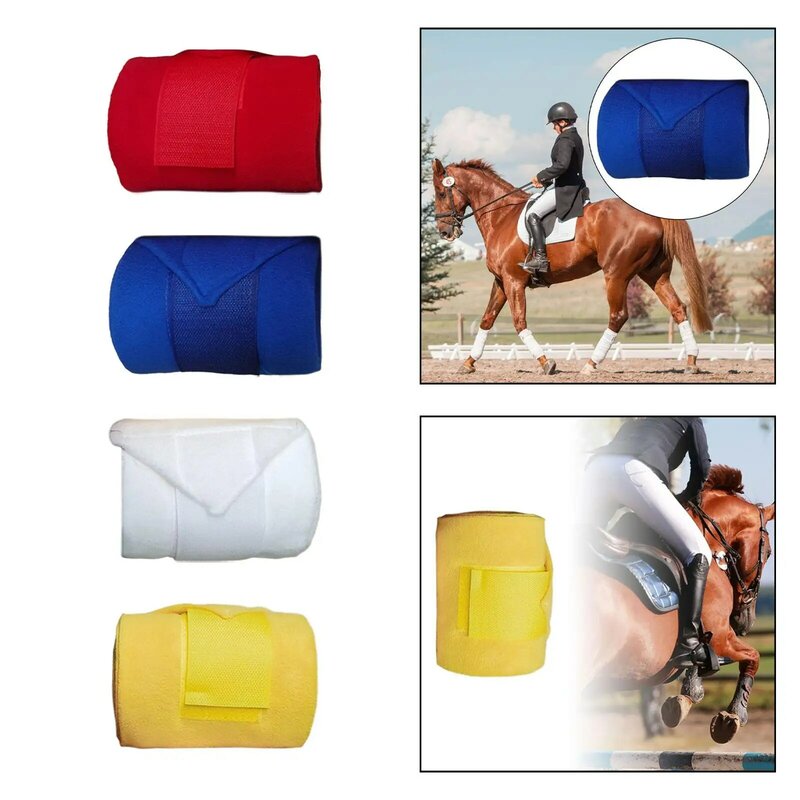 Cavalo Leg Proteção Wraps, Equitação Acessórios, 4 pcs