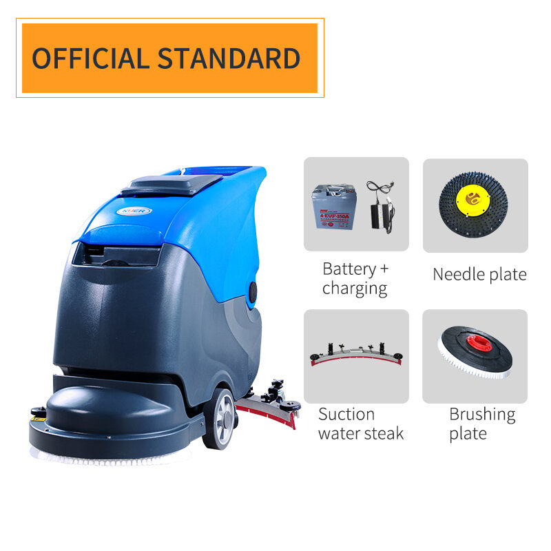 Cleaning Machine Cheap Hotel Tile Floor Washer Battery Powered Automatic Walk Behind Floor Scrubber